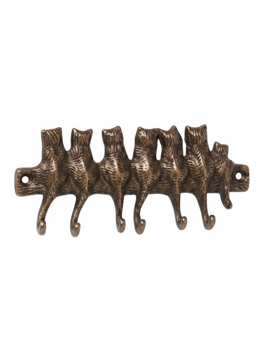 Vintage Brass Cats Hook